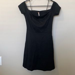 Free People black off the shoulder dress